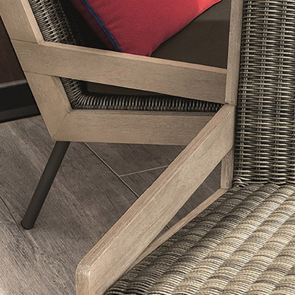 Industrial Metal Patio Sofa Water Resistant Outdoor Patio Sofa