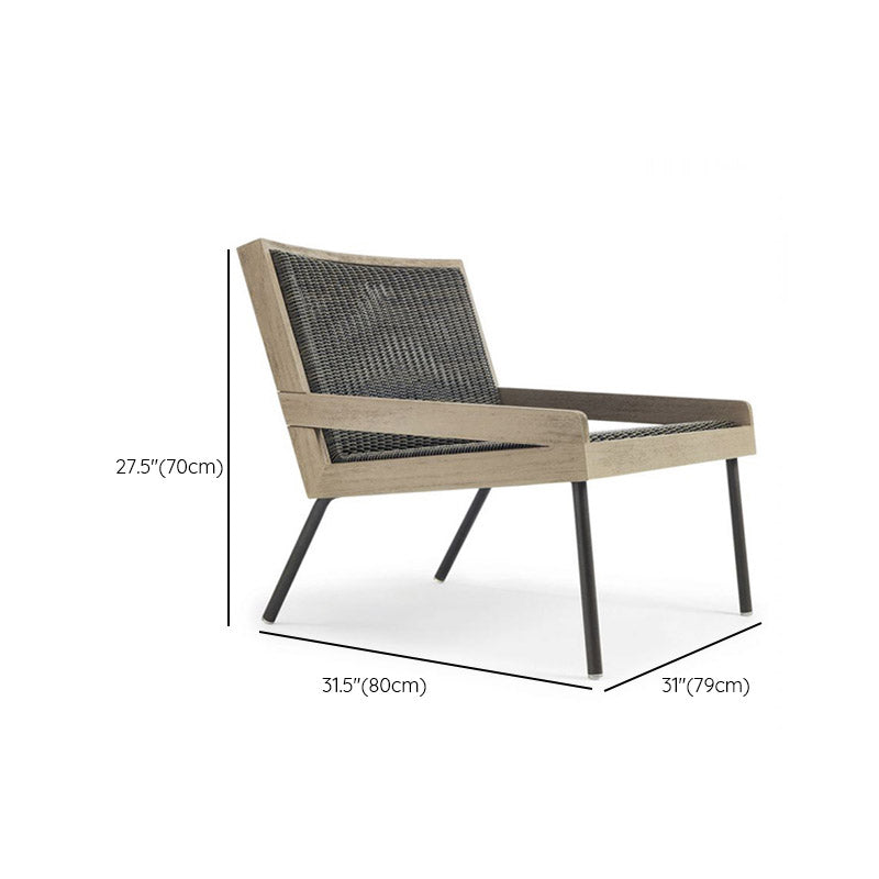 Industrial Metal Patio Sofa Water Resistant Outdoor Patio Sofa