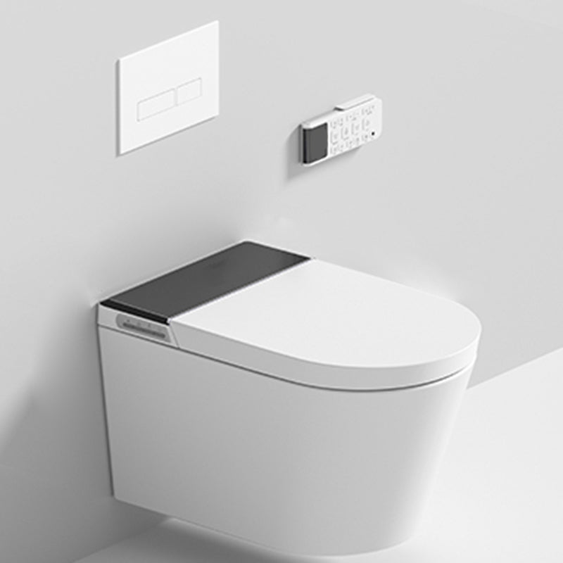 Modern Smart Enabled Wall Mounted Bidet Elongated All-In-One Smart Toilet