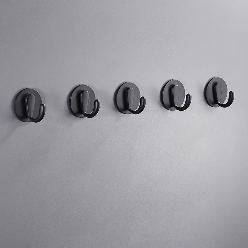 Modern bathroom Accessory as individual or as a set Matte Black Bathroom Hardware