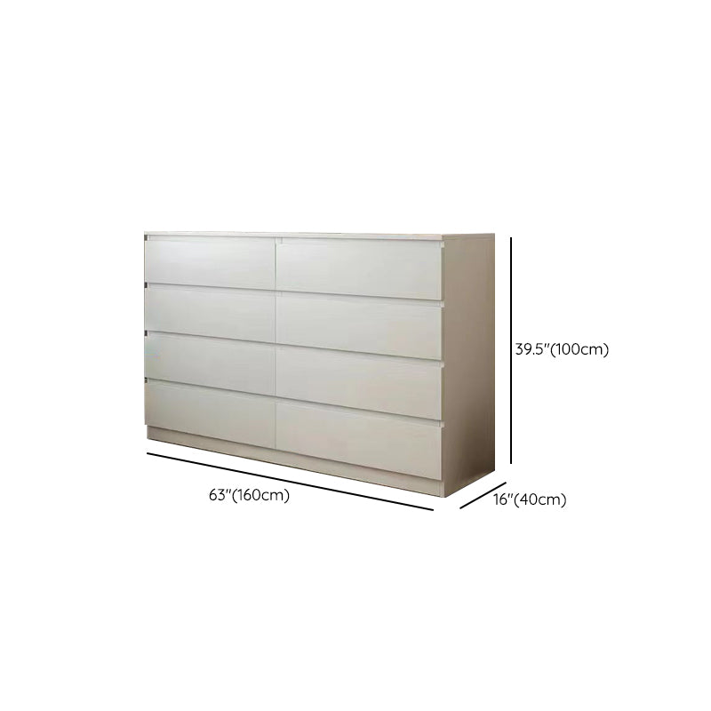 Modern Storage Chest Dresser Manufactured Wood Dresser with 3/4/5/6/8 Drawers