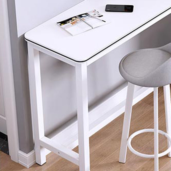 Contemporary Wood Bar Dining Table Rectangle Bar Table for Kitchen