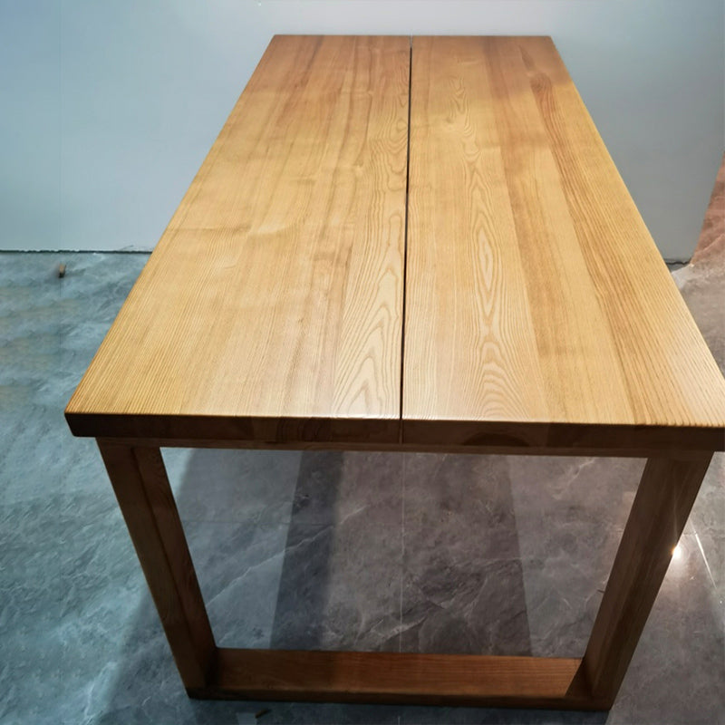 Solid Wooden Dining Table Rectangle Shape Dinner Table for Living Room