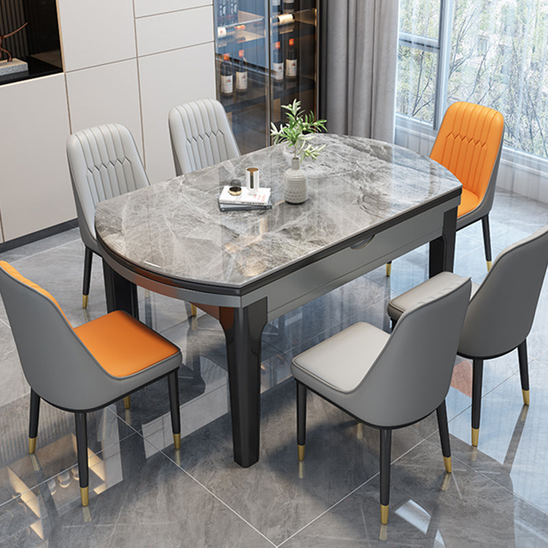 Modern Style Dining Table Rubberwood Legs Dinner Table for Living Room