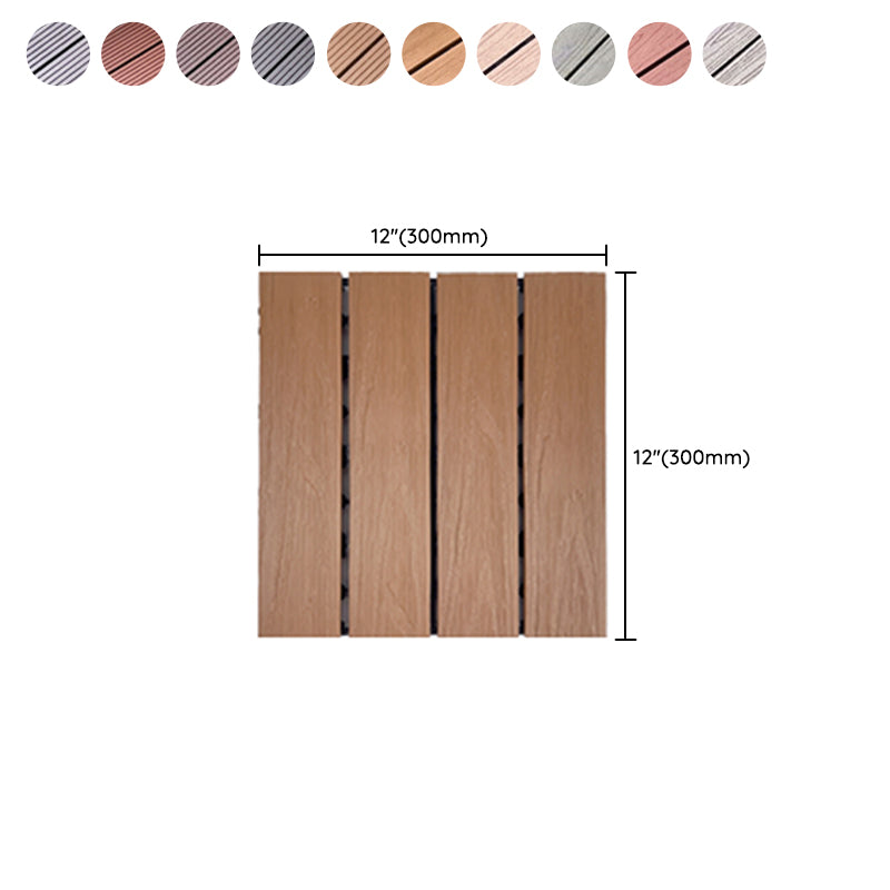 Anti-corrosion Wood Flooring Modern Style Square Outdoor Wood Flooring