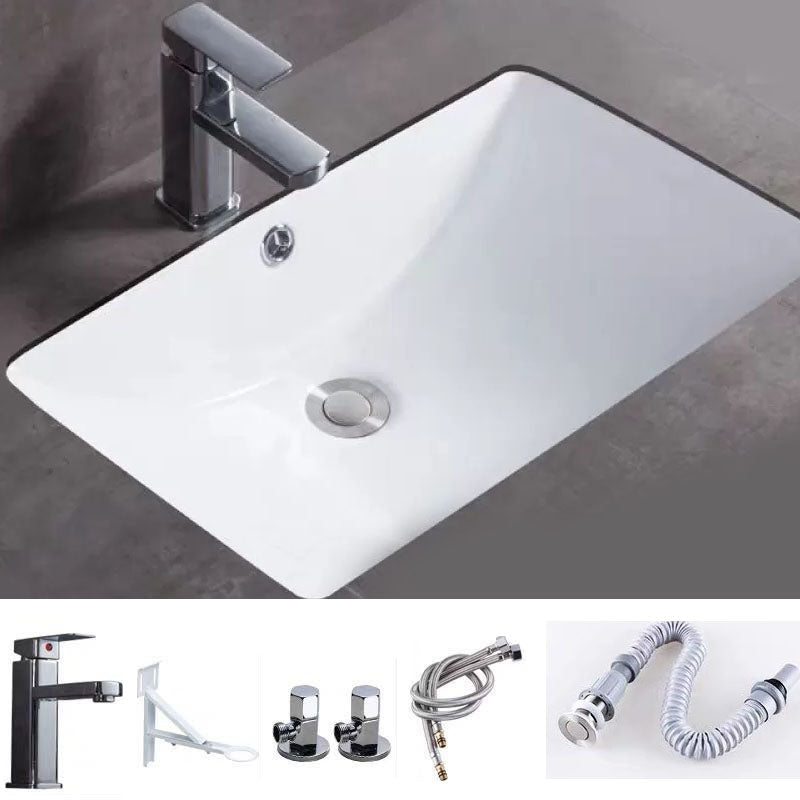 Bathroom Sink Ceramic Rod Handle Faucet Anti-spill Bathroom Sink