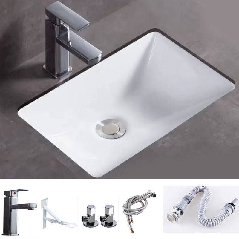 Bathroom Sink Ceramic Rod Handle Faucet Anti-spill Bathroom Sink
