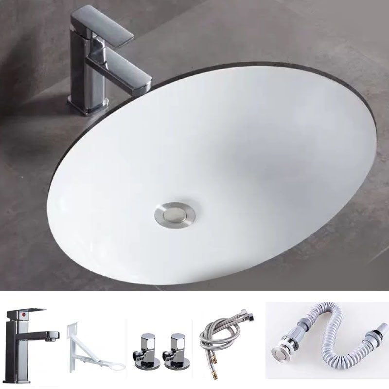 Bathroom Sink Ceramic Rod Handle Faucet Anti-spill Bathroom Sink