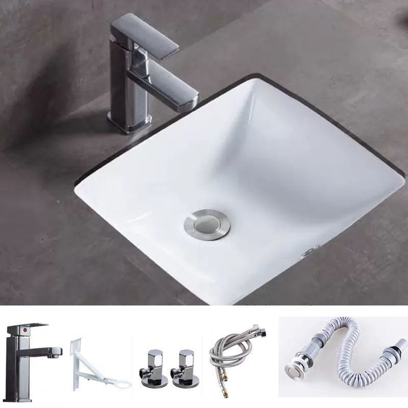 Bathroom Sink Ceramic Rod Handle Faucet Anti-spill Bathroom Sink