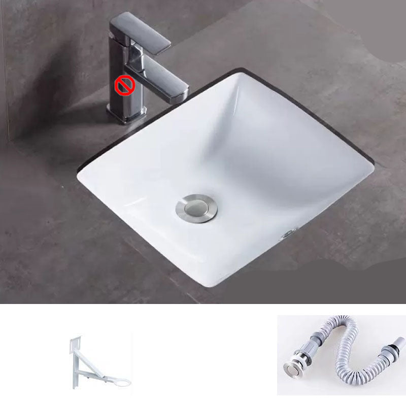Bathroom Sink Ceramic Rod Handle Faucet Anti-spill Bathroom Sink