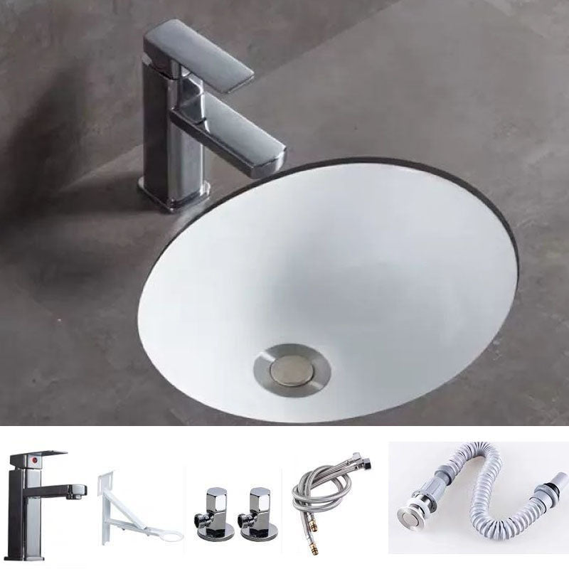 Bathroom Sink Ceramic Rod Handle Faucet Anti-spill Bathroom Sink