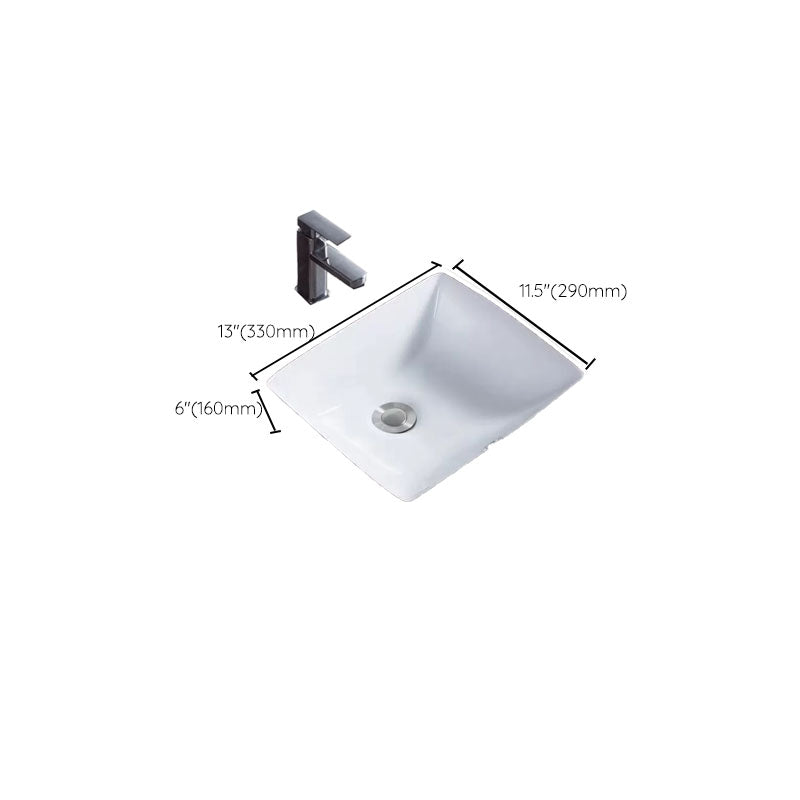 Bathroom Sink Ceramic Rod Handle Faucet Anti-spill Bathroom Sink