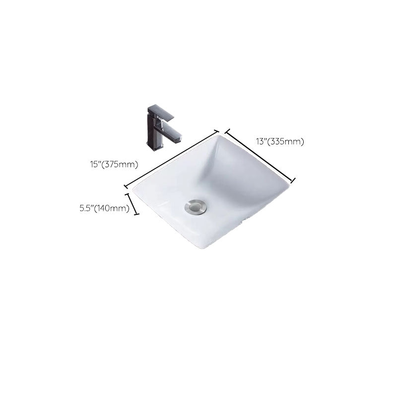 Bathroom Sink Ceramic Rod Handle Faucet Anti-spill Bathroom Sink