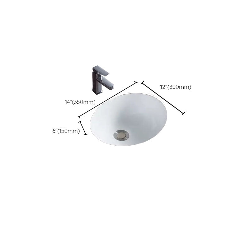 Bathroom Sink Ceramic Rod Handle Faucet Anti-spill Bathroom Sink
