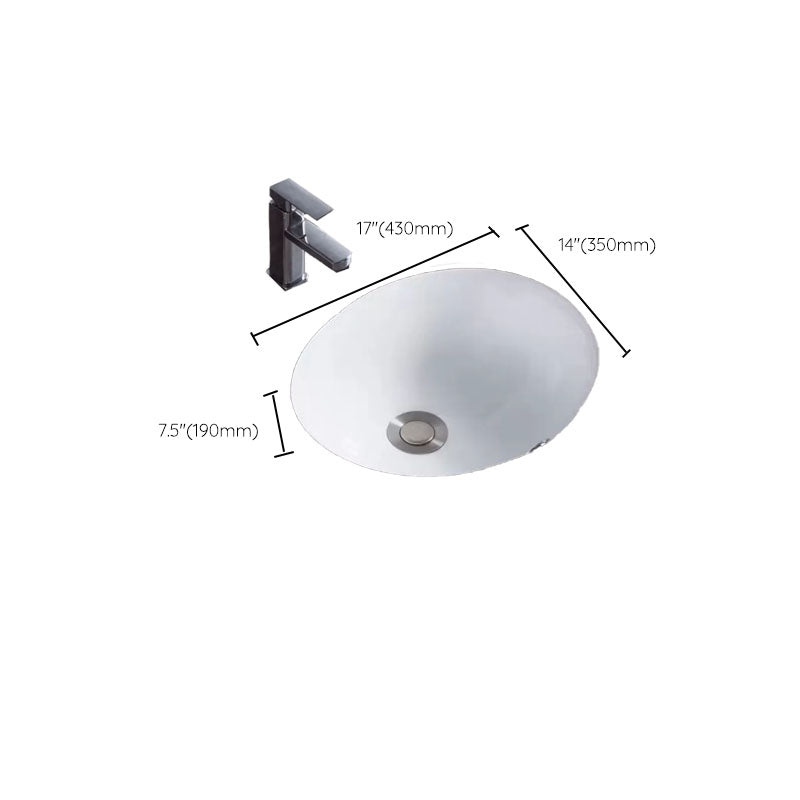 Bathroom Sink Ceramic Rod Handle Faucet Anti-spill Bathroom Sink