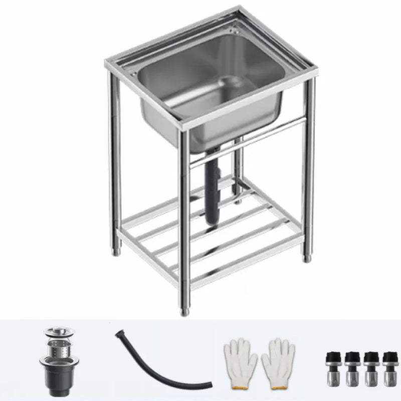 Modern Style Kitchen Sink All-in-one Kitchen Sink with Drain Assembly