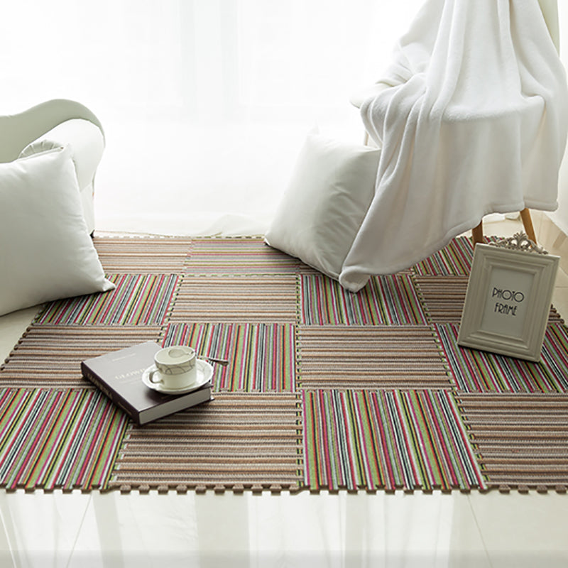 Living Room Carpet Tiles Interlocking Square Stain Resistant Carpet Tiles