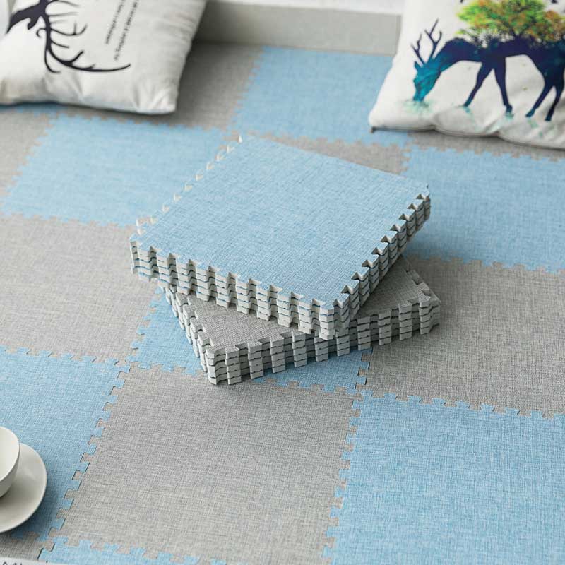 Living Room Carpet Tiles Interlocking Square Stain Resistant Carpet Tiles