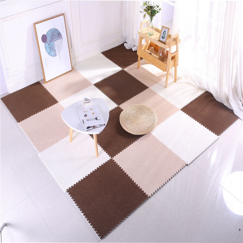 Modern Carpet Tiles Square Interlocking Stain Resistant Carpet Tiles