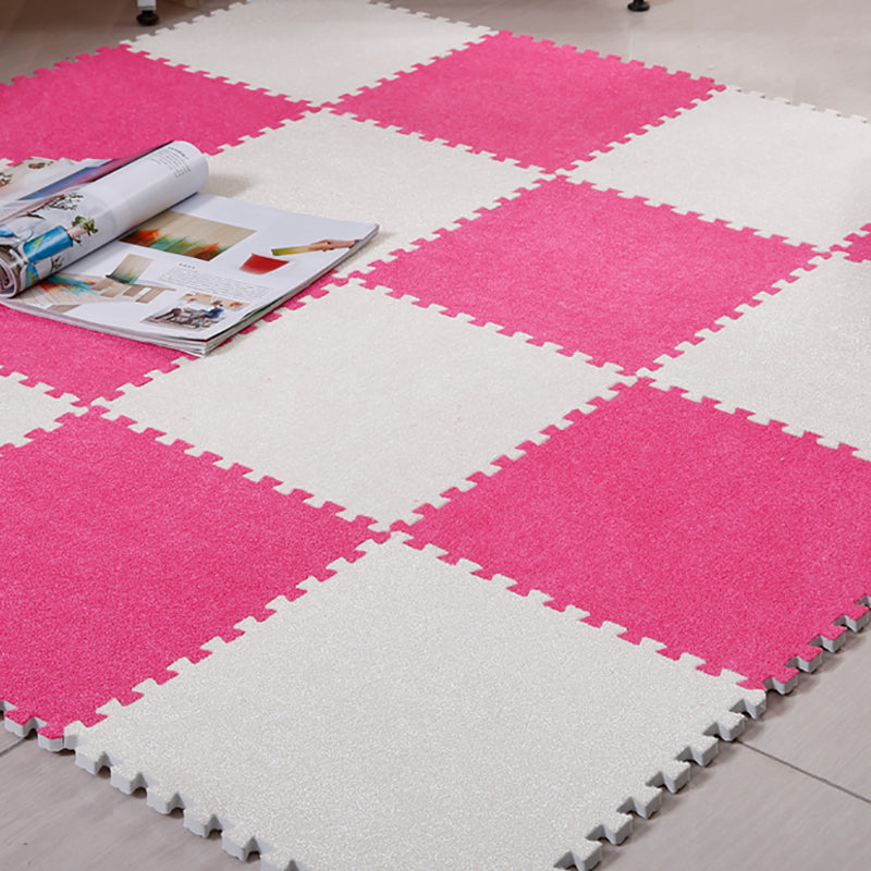 Modern Carpet Tiles Square Interlocking Stain Resistant Carpet Tiles