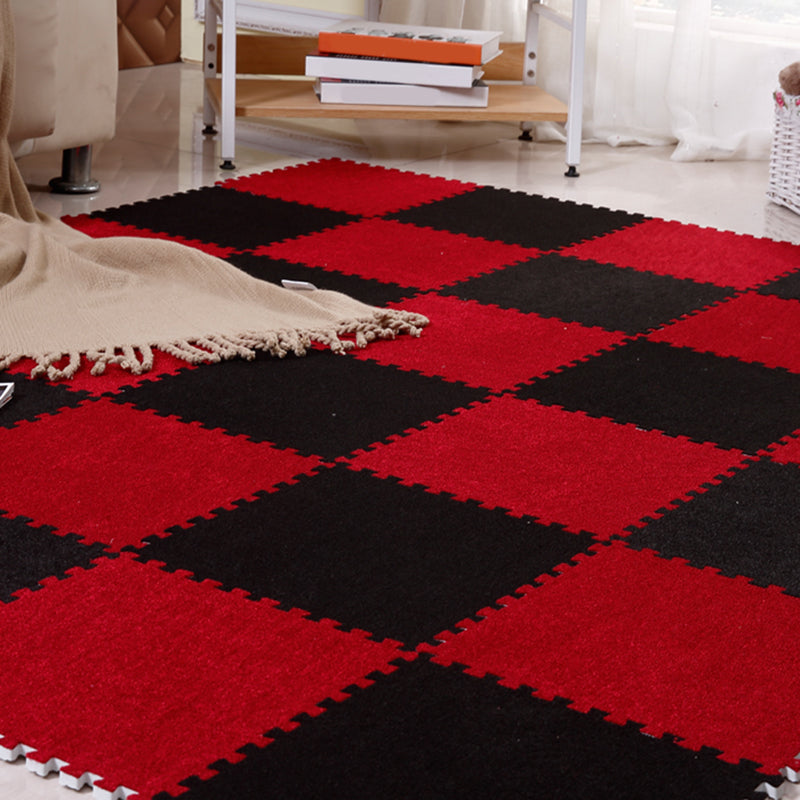 Modern Carpet Tiles Square Interlocking Stain Resistant Carpet Tiles