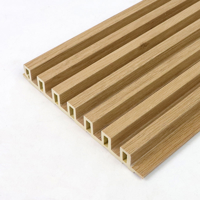 Modern Wood Paneling Smooth Wall Interior Wood Water Proof Plank Set of 10