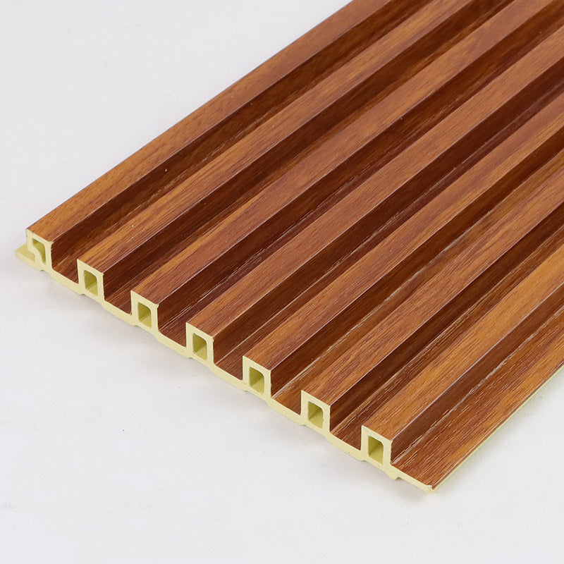 Modern Wood Paneling Smooth Wall Interior Wood Water Proof Plank Set of 10