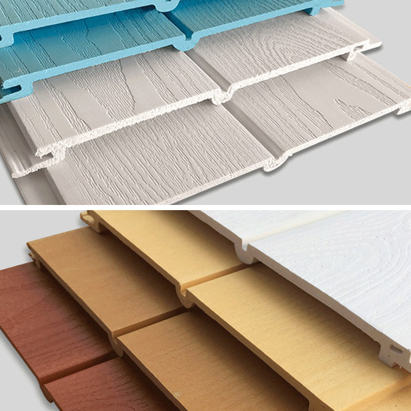 Modern Style Pearl Wainscoting Wood Grain Wall Access Panel Peel and Stick Wall Tile