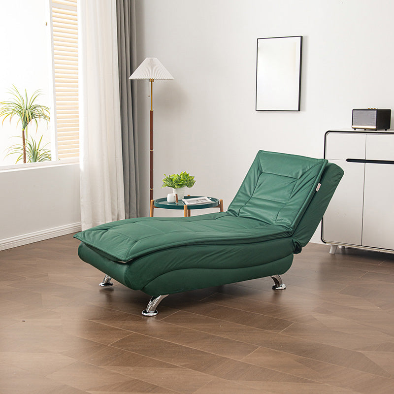 Modern Chaise Lounge Solid Color Armless Chaise Lounge Sofa for Bedroom