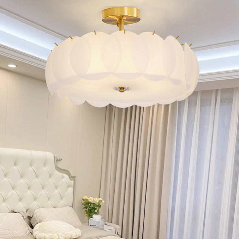 Nordic Ceiling Light Creative Glass Flush Mount Ceiling Light Fixture for Bedroom