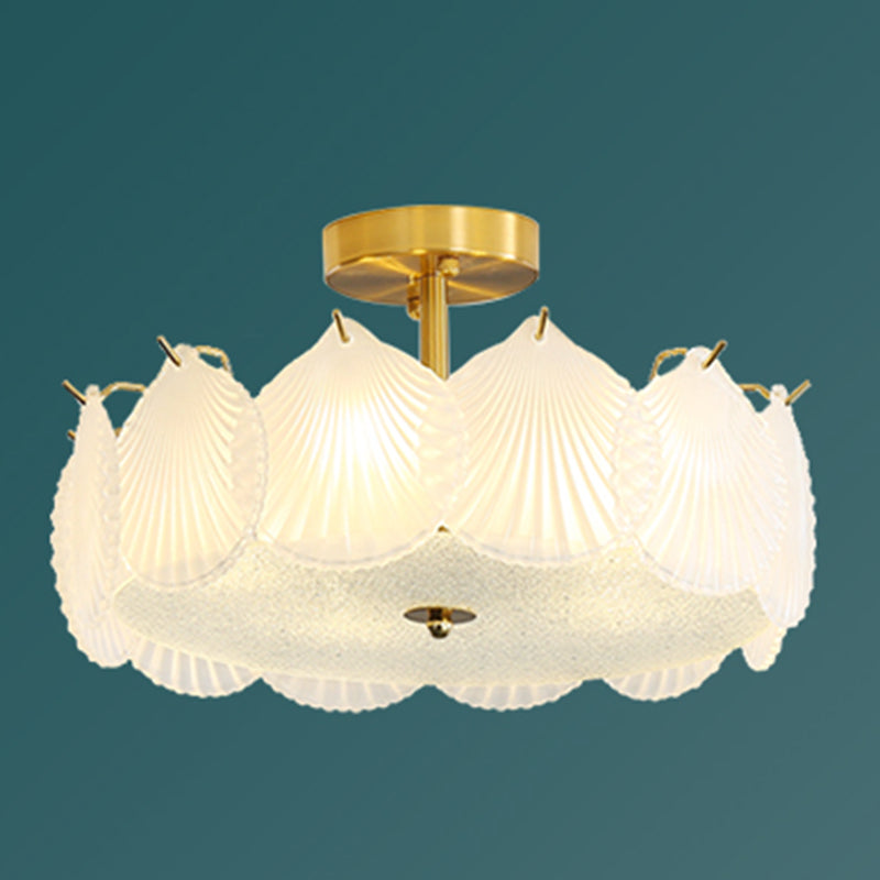 Nordic Ceiling Light Creative Glass Flush Mount Ceiling Light Fixture for Bedroom