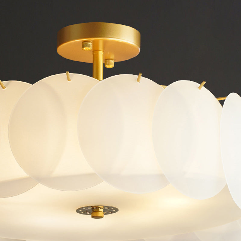 Nordic Ceiling Light Creative Glass Flush Mount Ceiling Light Fixture for Bedroom