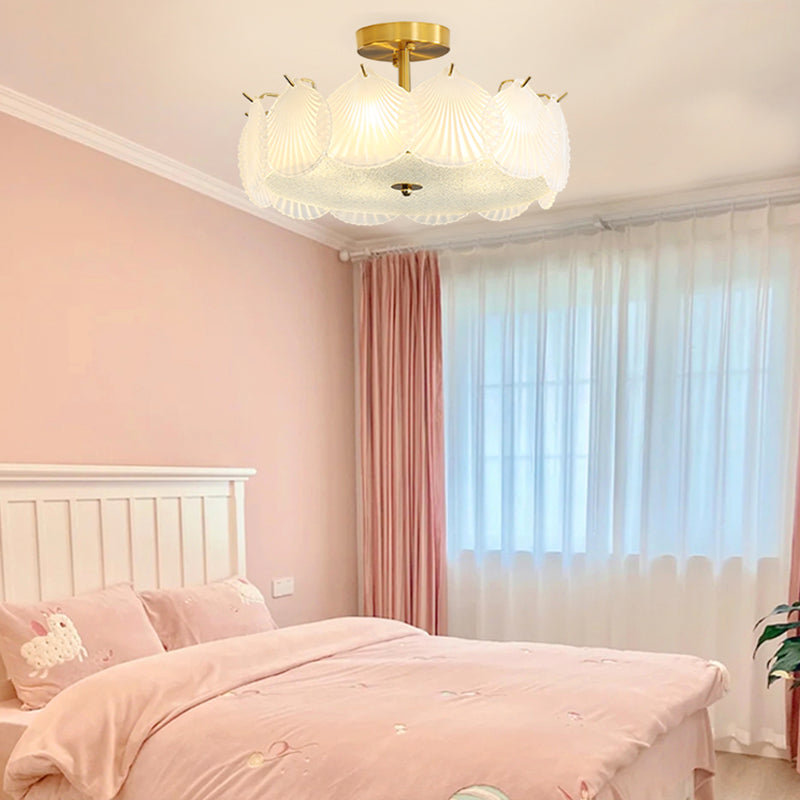 Nordic Ceiling Light Creative Glass Flush Mount Ceiling Light Fixture for Bedroom