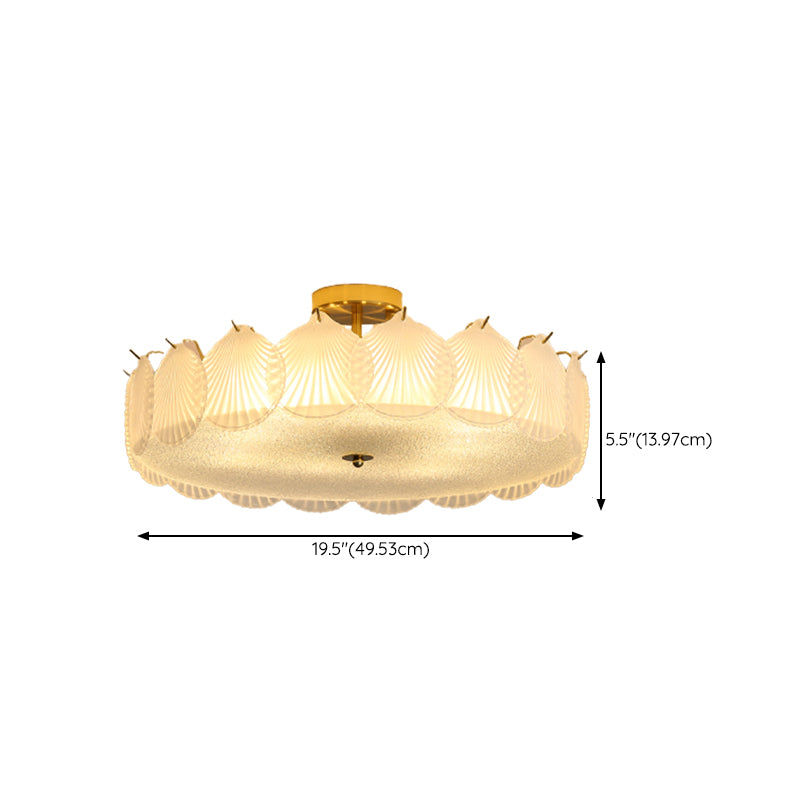 Nordic Ceiling Light Creative Glass Flush Mount Ceiling Light Fixture for Bedroom