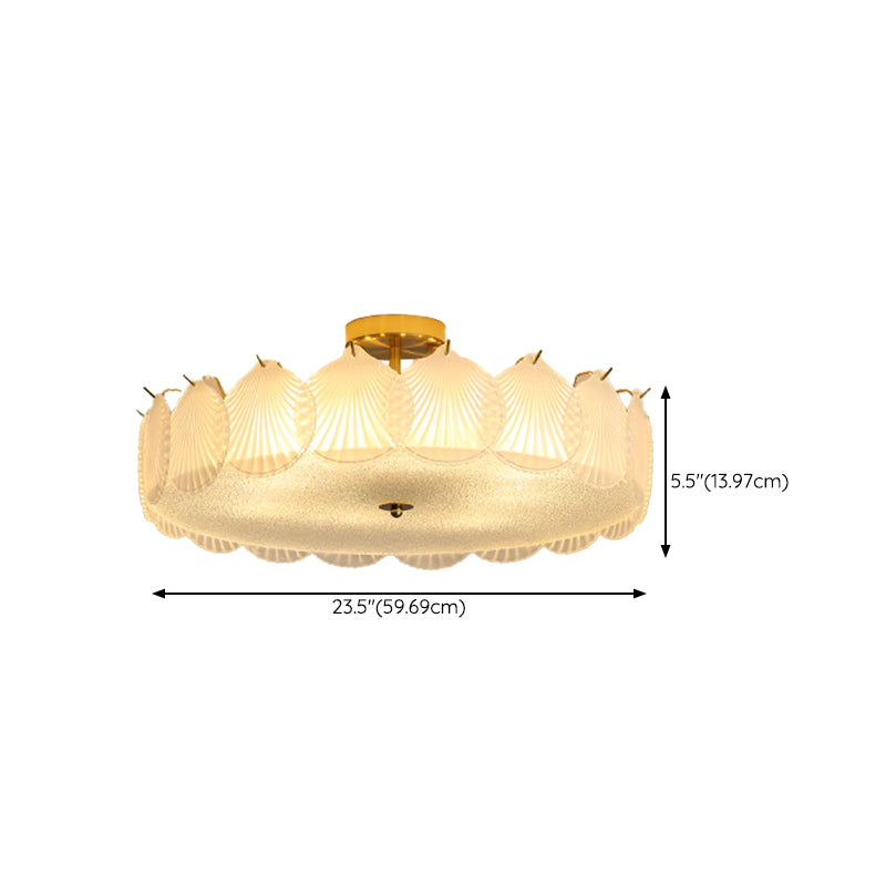 Nordic Ceiling Light Creative Glass Flush Mount Ceiling Light Fixture for Bedroom