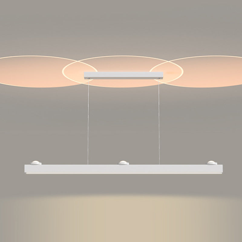 Single White/Black Modern Ceiling Light LED Island Lighting for Dining Room