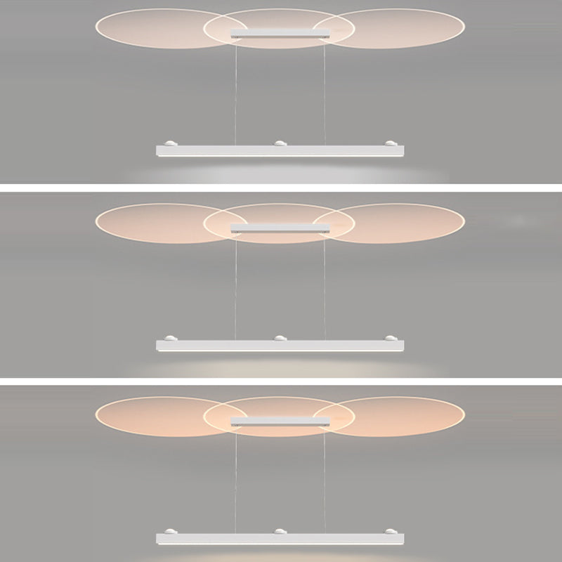 Single White/Black Modern Ceiling Light LED Island Lighting for Dining Room