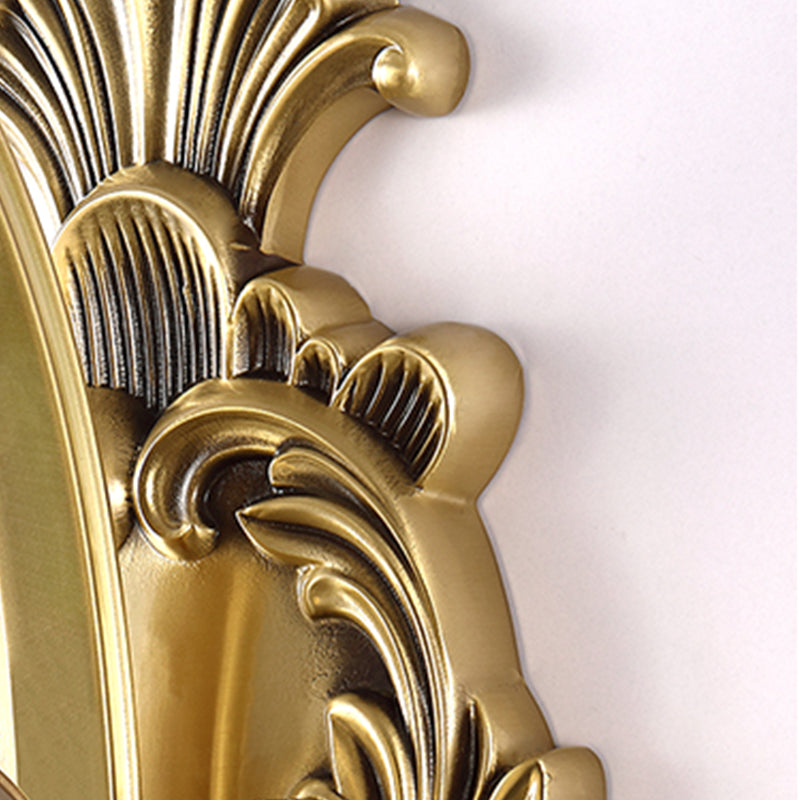 Modern Wall Lamp Copper Wall Mount Lamp with Glass Shade for Living Room