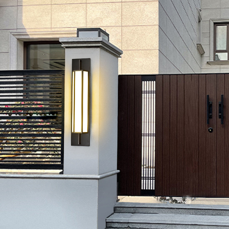 LED Wall Lamp Modern Waterproof Wall Mount Lamp with Acrylic Shade for Corridor