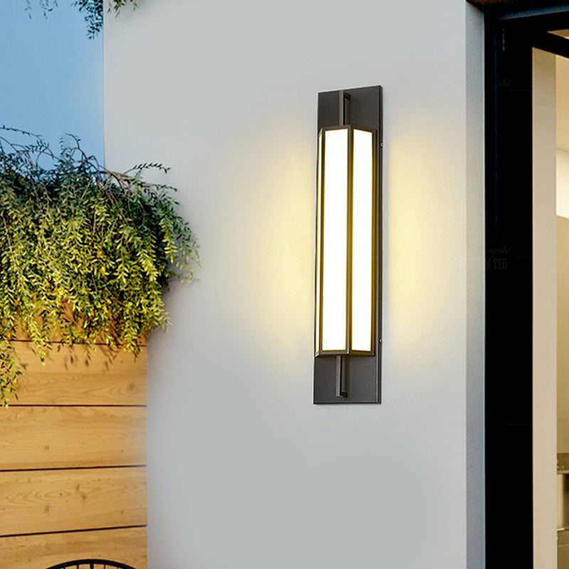 LED Wall Lamp Modern Waterproof Wall Mount Lamp with Acrylic Shade for Corridor