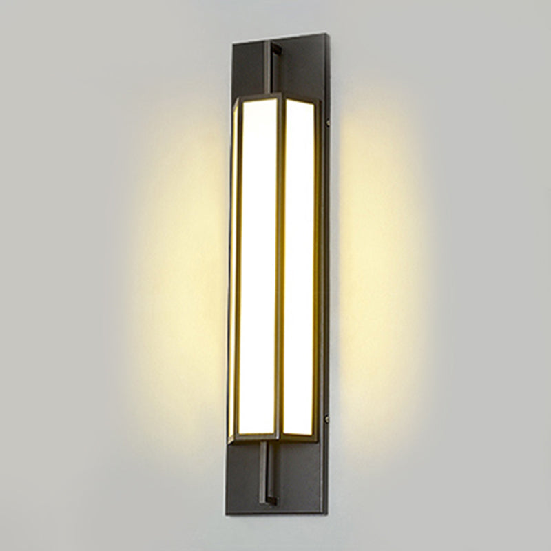 LED Wall Lamp Modern Waterproof Wall Mount Lamp with Acrylic Shade for Corridor