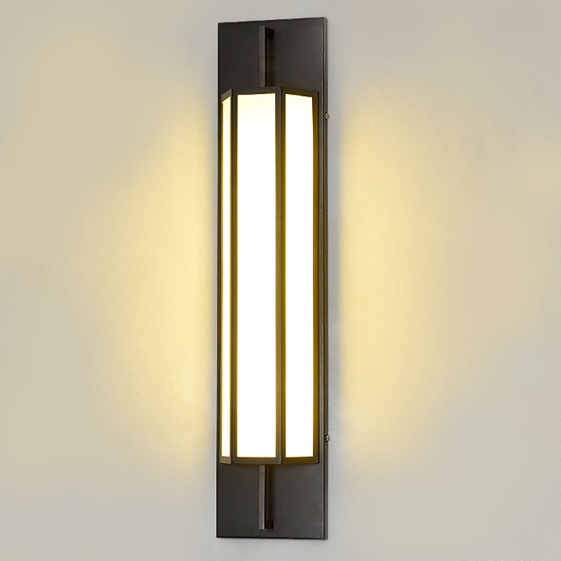 LED Wall Lamp Modern Waterproof Wall Mount Lamp with Acrylic Shade for Corridor