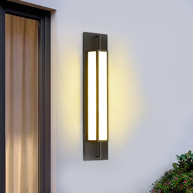 LED Wall Lamp Modern Waterproof Wall Mount Lamp with Acrylic Shade for Corridor