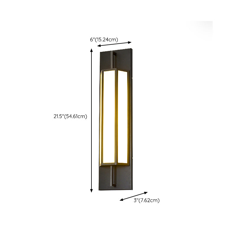 LED Wall Lamp Modern Waterproof Wall Mount Lamp with Acrylic Shade for Corridor