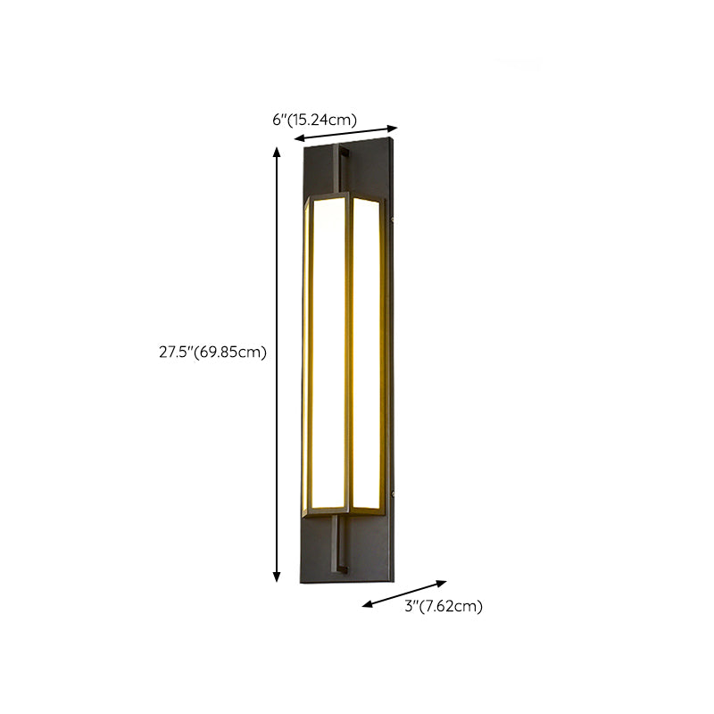 LED Wall Lamp Modern Waterproof Wall Mount Lamp with Acrylic Shade for Corridor