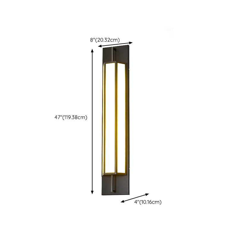 LED Wall Lamp Modern Waterproof Wall Mount Lamp with Acrylic Shade for Corridor