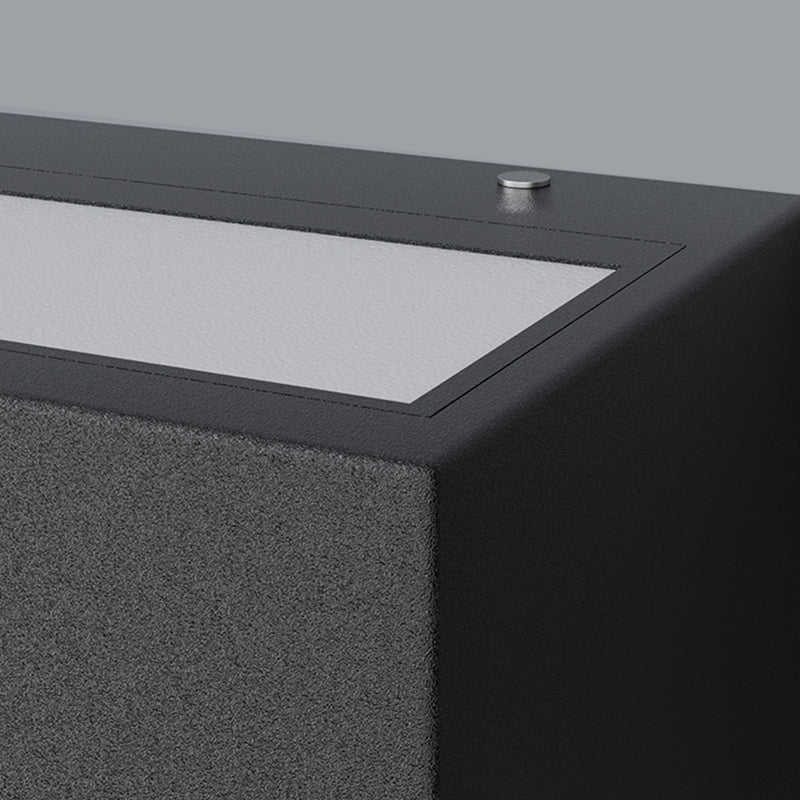 Contemporary Wall Sconce Rectangular Outdoor Wall Light Fixture with Aluminium