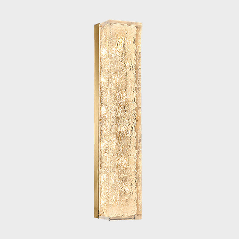 Rectangle Modern Wall Mounted Fixture Solid Brass and Resin LED Wall Sconce