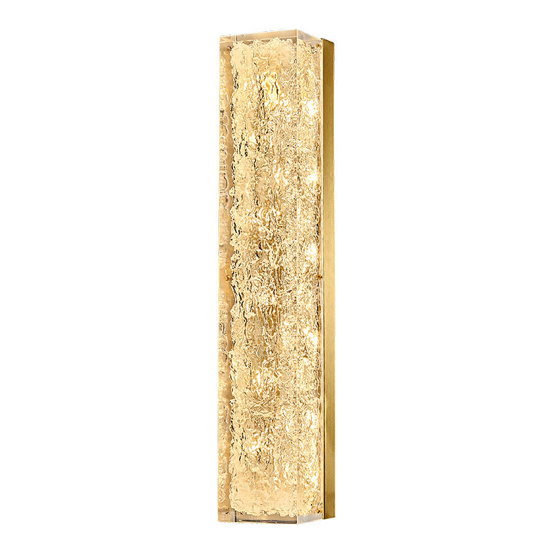 Rectangle Modern Wall Mounted Fixture Solid Brass and Resin LED Wall Sconce