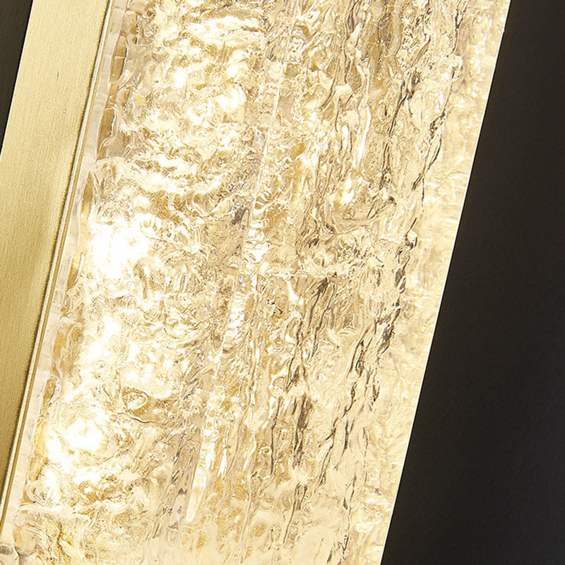 Rectangle Modern Wall Mounted Fixture Solid Brass and Resin LED Wall Sconce